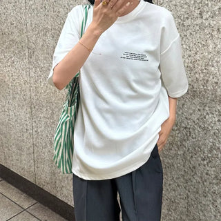 (Unisex) Moon Lettering Short-Sleeve T-Shirt