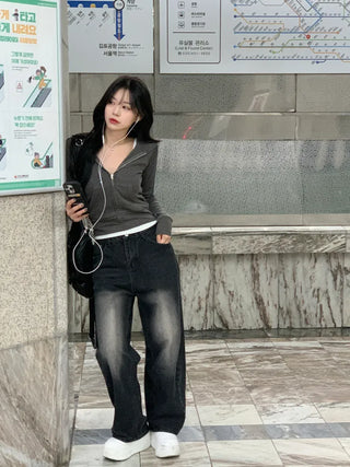 Slim Rib Hoodie