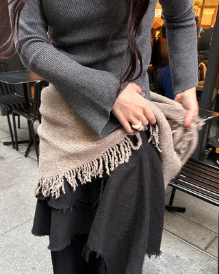 Bohemian feather scarf
