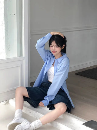 [5 colors] Basic shirt