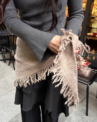 Bohemian feather scarf