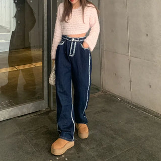 Mohair cropped knit
