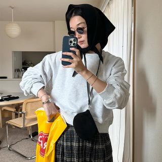 Basic cropped sweatshirt