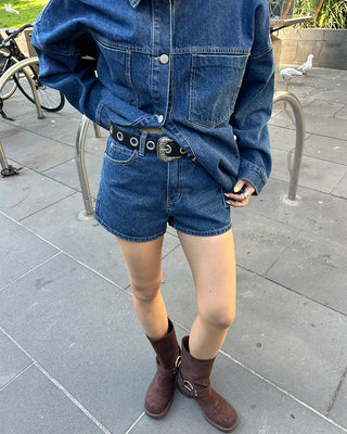Big Eyelet Western Buckle Belt