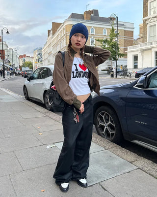 Wide Rib Corduroy Semi-Cropped Blouson Jacket