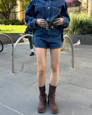Big Eyelet Western Buckle Belt