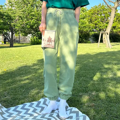 Basic color jogger pants