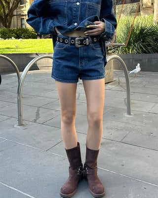 Big Eyelet Western Buckle Belt