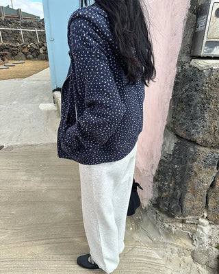 Flower Zip Hoodie