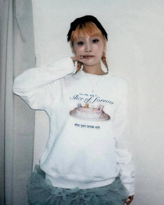 [1st Re-release] (ORIGINAL) Sweet Cake Brushed Fleece Sweatshirt