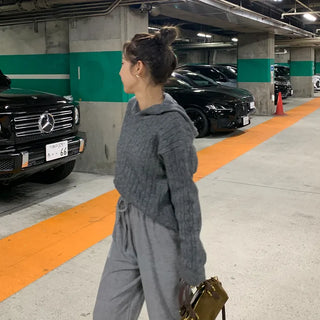 Cable Hoodie Knit