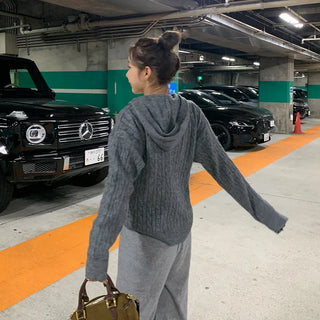 Cable Hoodie Knit