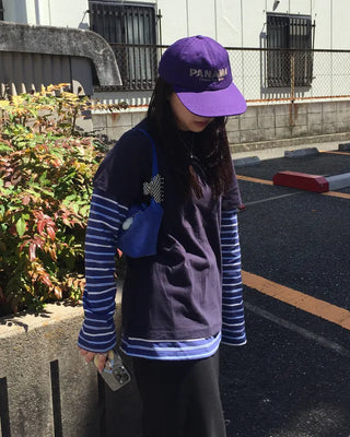 Mixed Border Layered Long T-Shirt