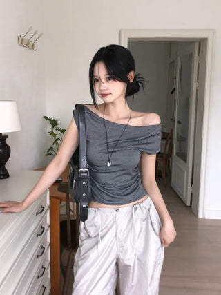 Buckle shoulder bag