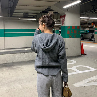 Cable Hoodie Knit