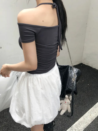 Balloon mini skirt (4 colors)