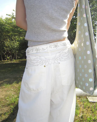 Cubic Flower Ethnic Belt