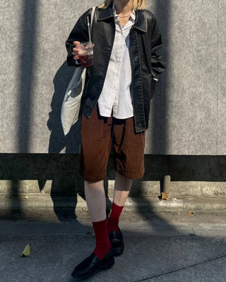 Modern striped long-sleeved shirt