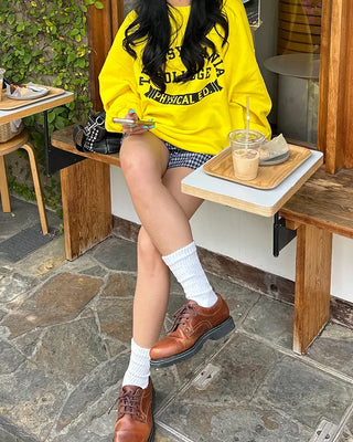 (Unisex) Drop Shoulder Oversized Sweatshirt T-Shirt