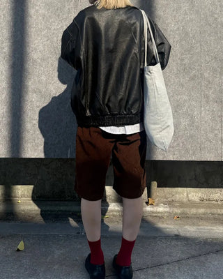 Vintage Wash Quilted Leather Jacket