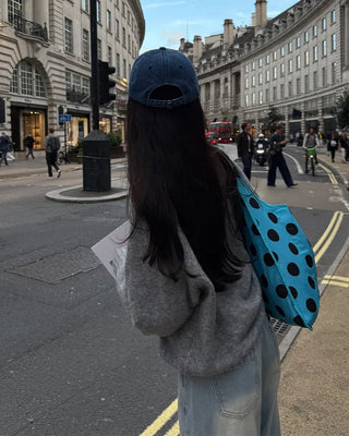 Big polka dot shoulder bag