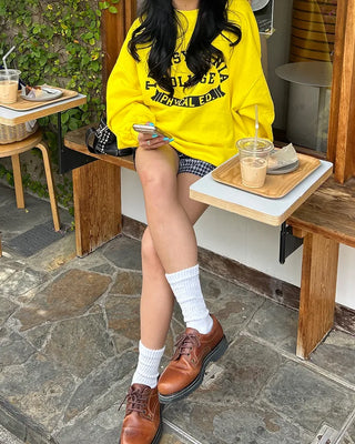 (Unisex) Drop Shoulder Oversized Sweatshirt T-Shirt