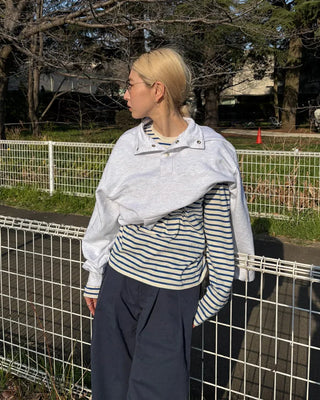 Crew neck striped T-shirt