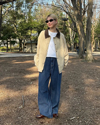 (Unisex) Corduroy Collar Jacket