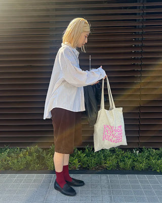 Corduroy back elastic Bermuda shorts