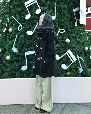 Duffle half coat
