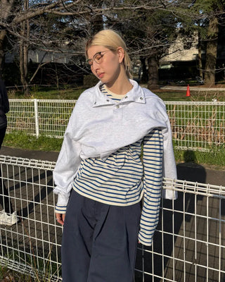 Crew neck striped T-shirt