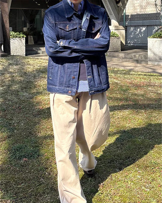 (Unisex) Double-Seam Denim Jacket