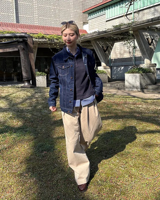 (Unisex) Double-Seam Denim Jacket