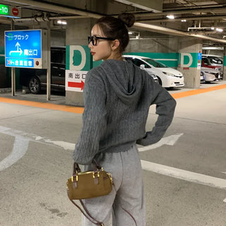 Suede mini bag