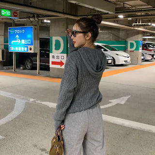Cable Hoodie Knit