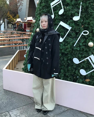 Duffle half coat
