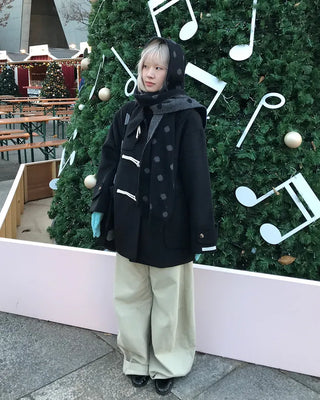 Duffle half coat