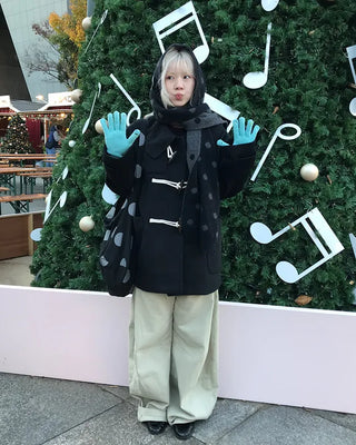 Duffle half coat