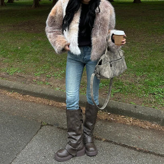 Daily Rib Round Knit
