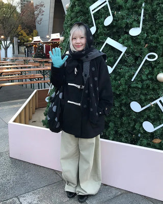 Label Point Long Gloves