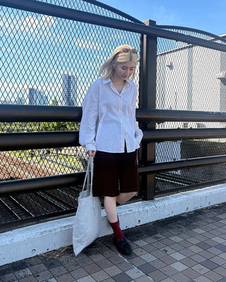 Modern striped long-sleeved shirt