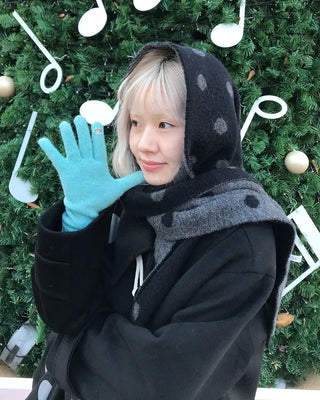 Label Point Long Gloves