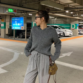 Cable Hoodie Knit