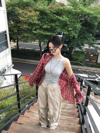 [8 colors] Basic Daily Sleeveless