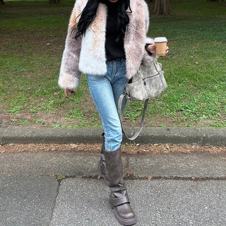 Daily Rib Round Knit