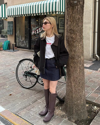 (Unisex) Corduroy Collar Jacket