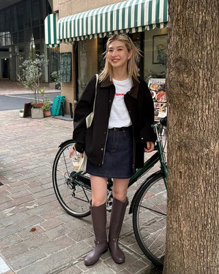 (Unisex) Corduroy Collar Jacket