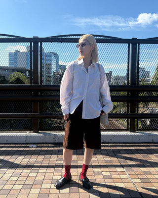 Modern striped long-sleeved shirt