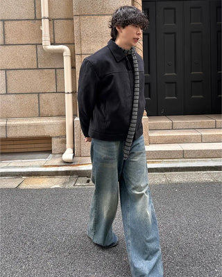 Suede-colored quilted jacket