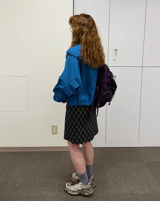 Crop Windbreaker Hoodie